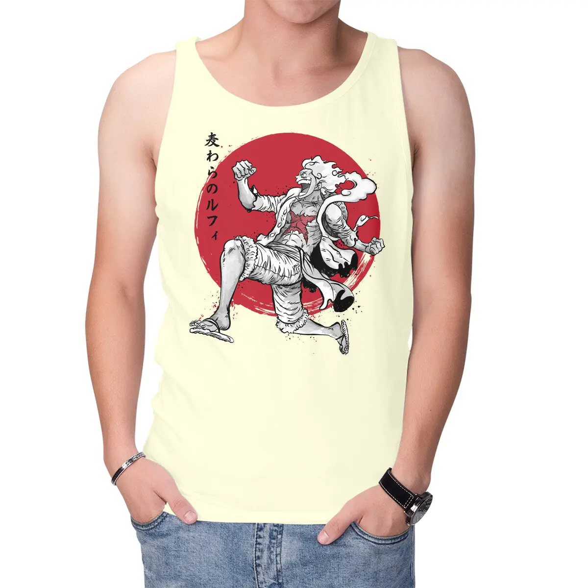 Sun God Awakening Sumi-E Art Tank Top - Image 7