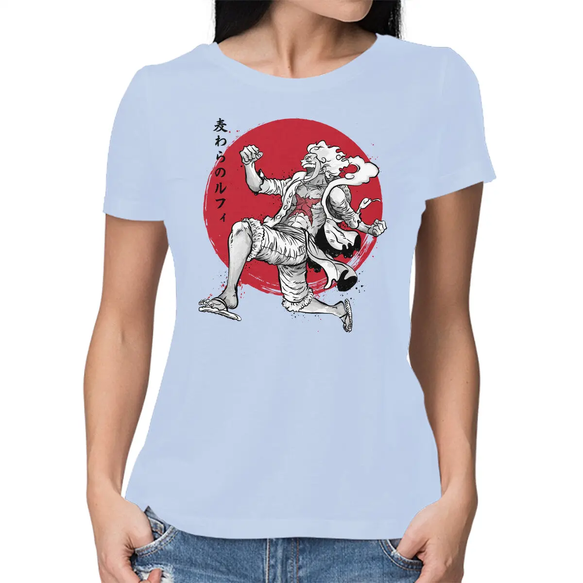 Sun God Sumi-E Art T-Shirt for Women - Image 9
