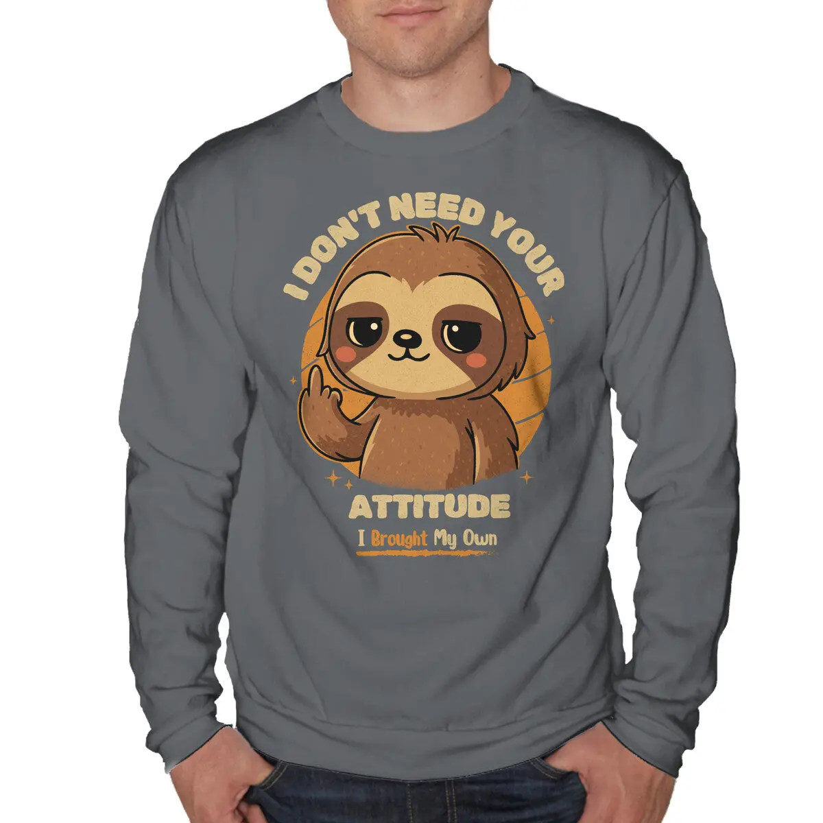 Sloth-Themed Casual Sweatshirt - Image 7