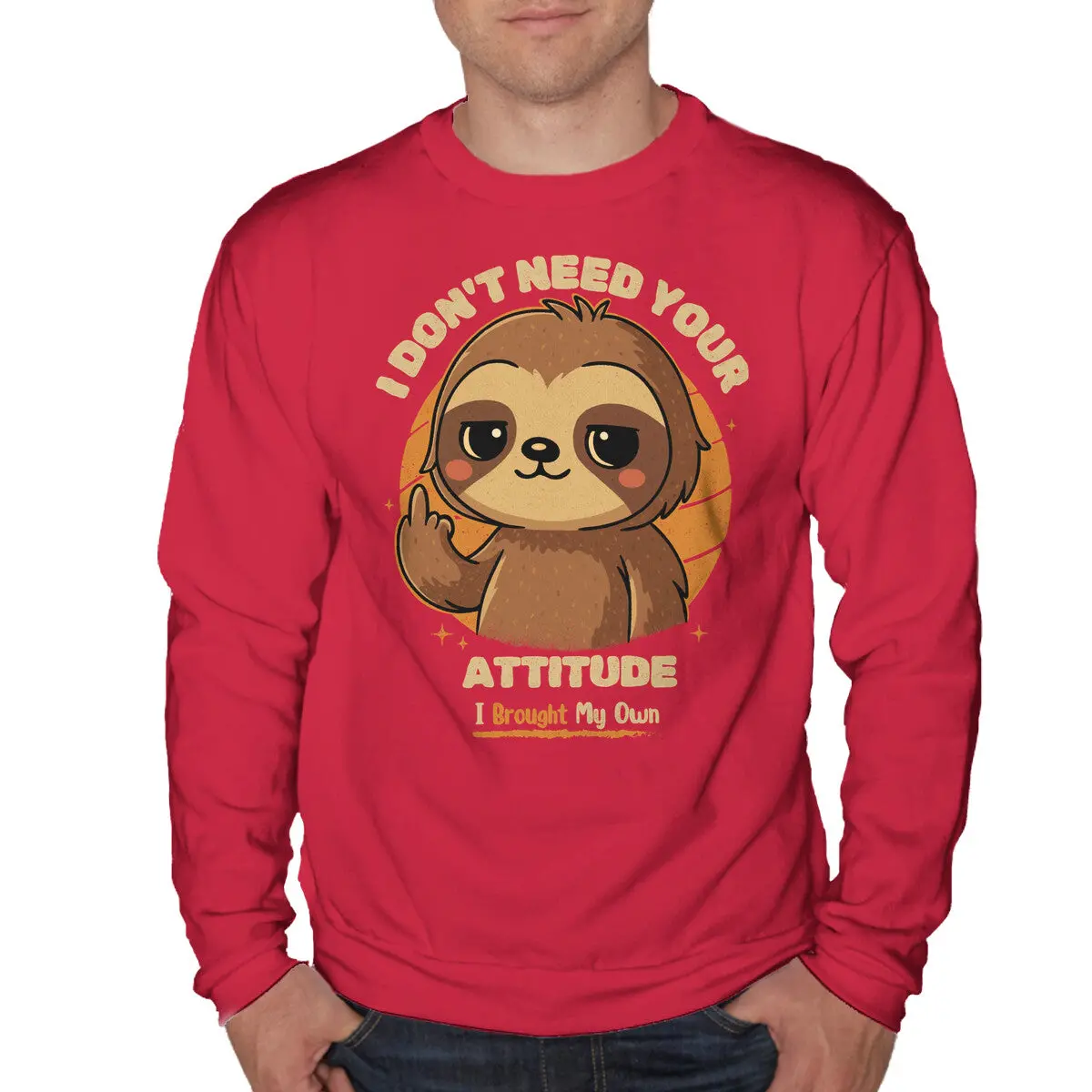 Sloth-Themed Casual Sweatshirt - Image 10