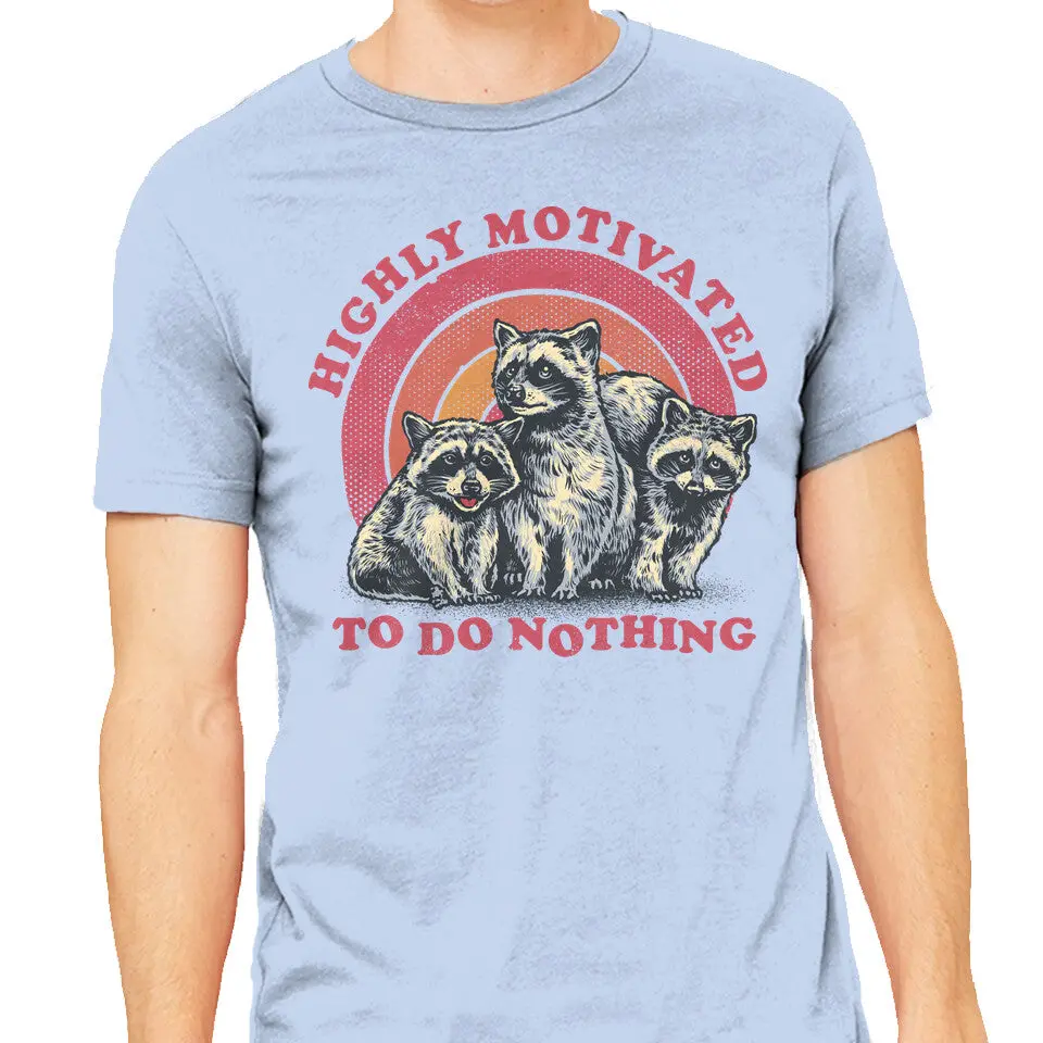Motivational Mens Heavyweight T-Shirt – 'Highly Motivated To Do Nothing' - Image 13