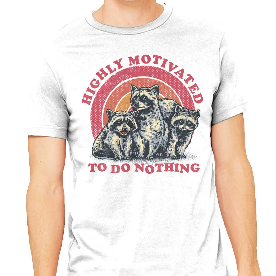 Motivational Mens Heavyweight T-Shirt – 'Highly Motivated To Do Nothing' - Image 9