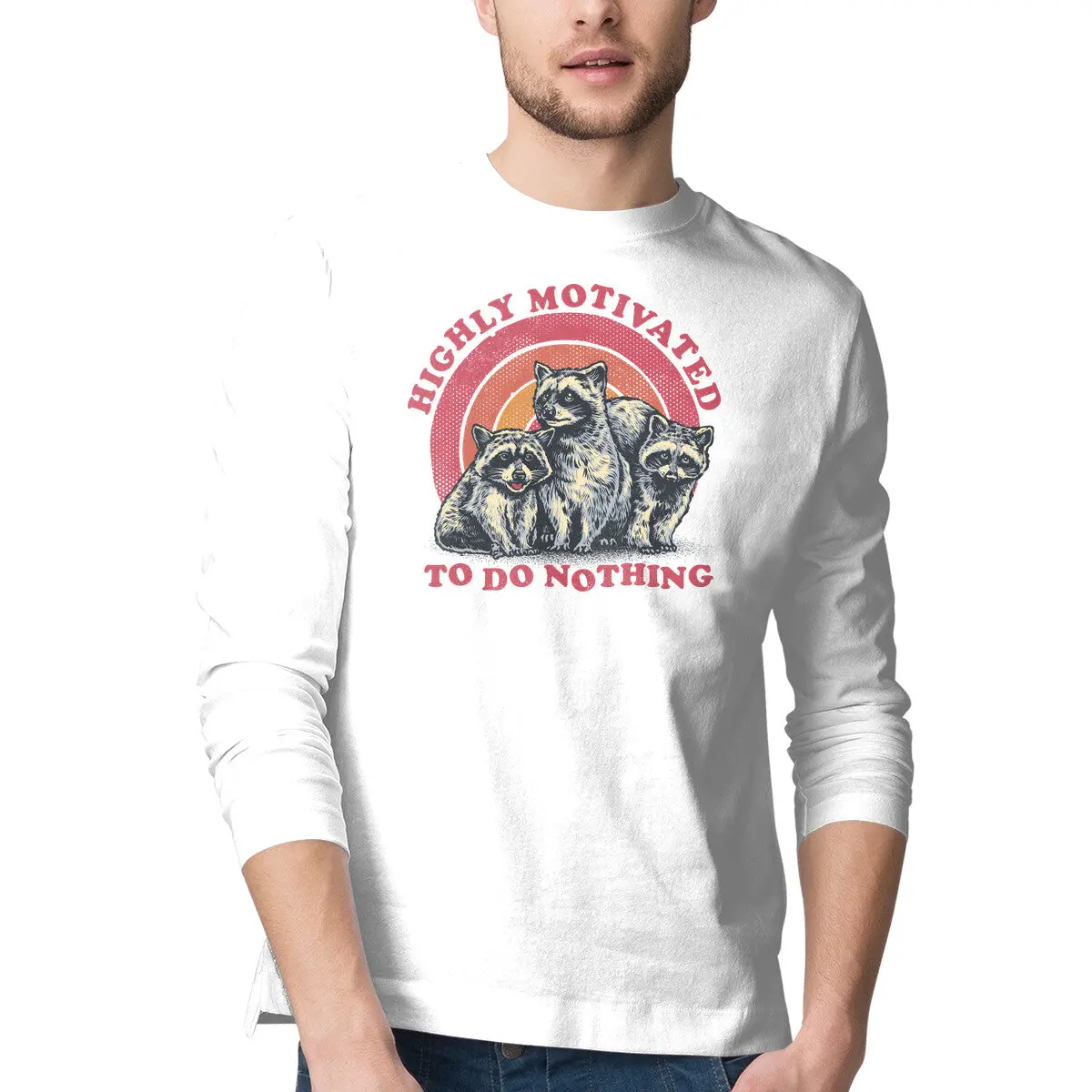 Lazy Humor Long Sleeve T-Shirt for Men - Image 7