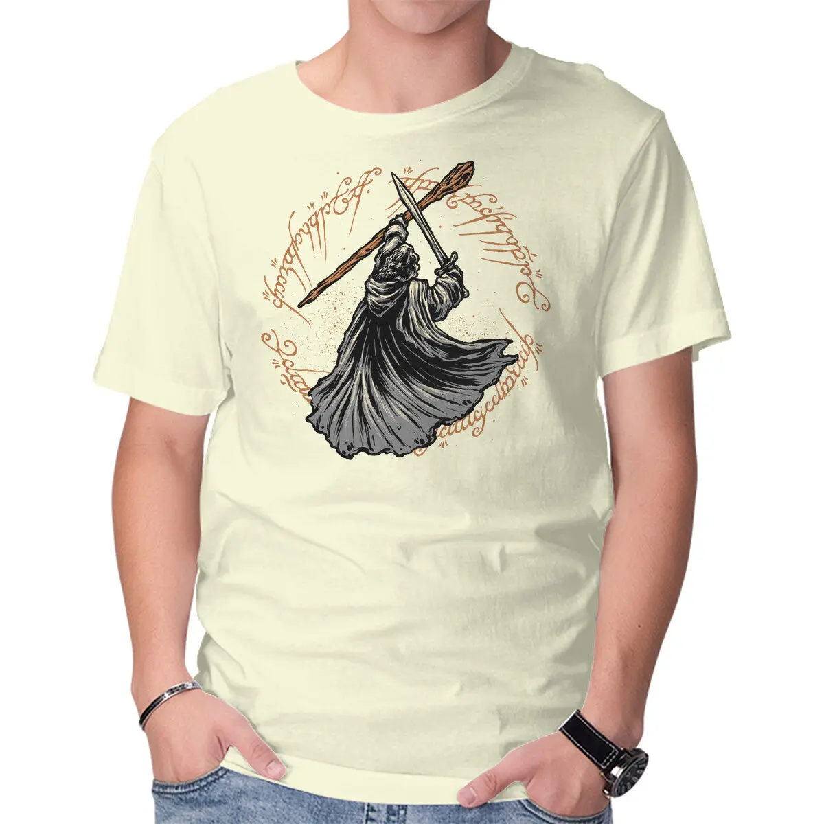 Fantasy Wizard Destiny T-Shirt for Men - Image 17