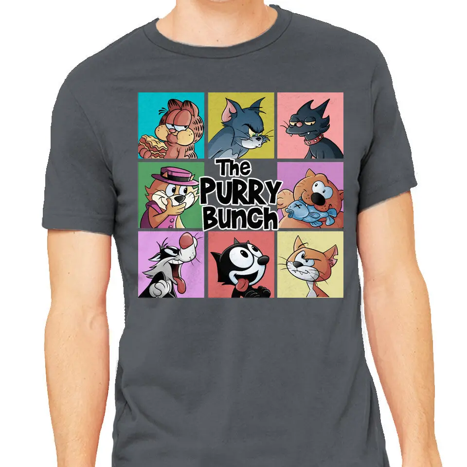 The Purry Bunch Cat-Themed Heavyweight T-Shirt - Image 13