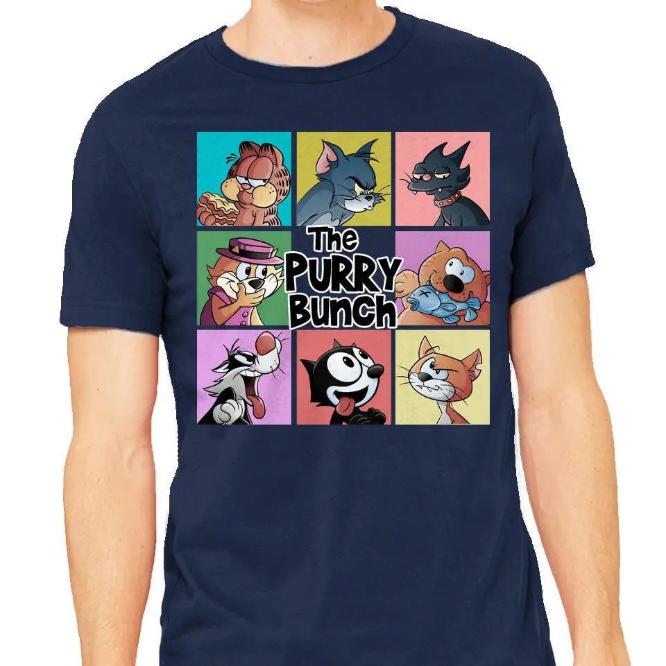 The Purry Bunch Cat-Themed Heavyweight T-Shirt - Image 9