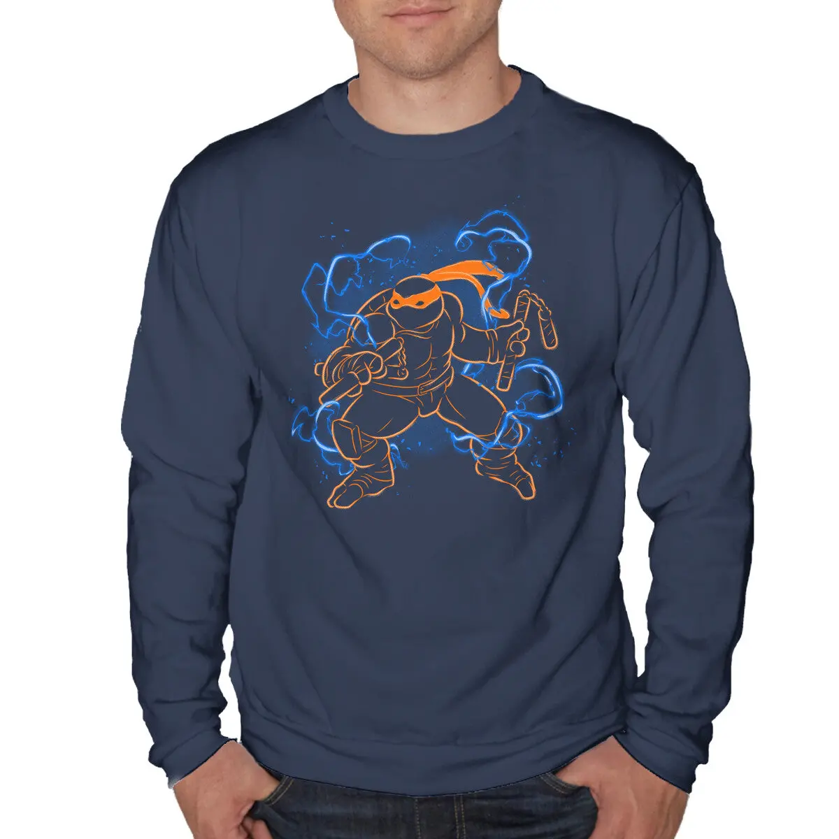 Mikey Electric Neon Unisex Sweatshirt - Image 4