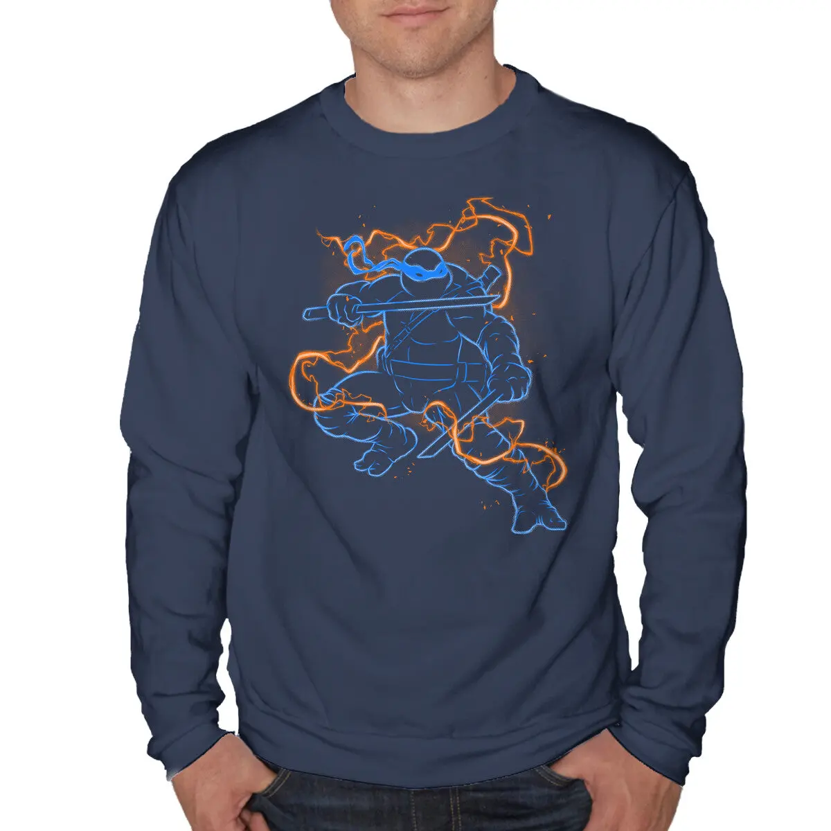 Neon Leo Crewneck Sweatshirt - Image 4