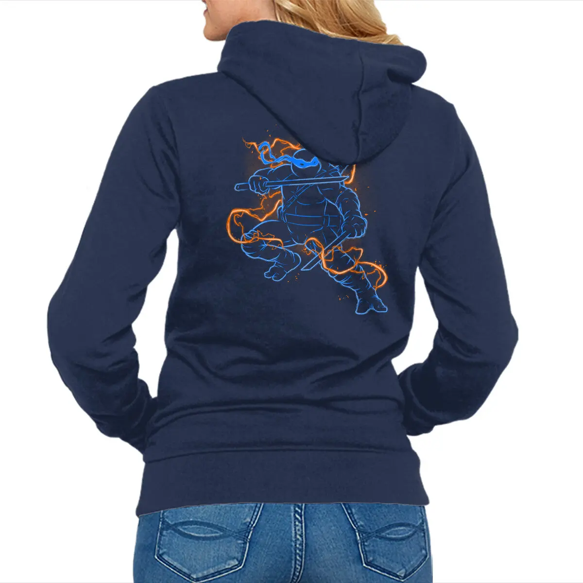 Neon Leo Zip-Up Sweatshirt - Image 4
