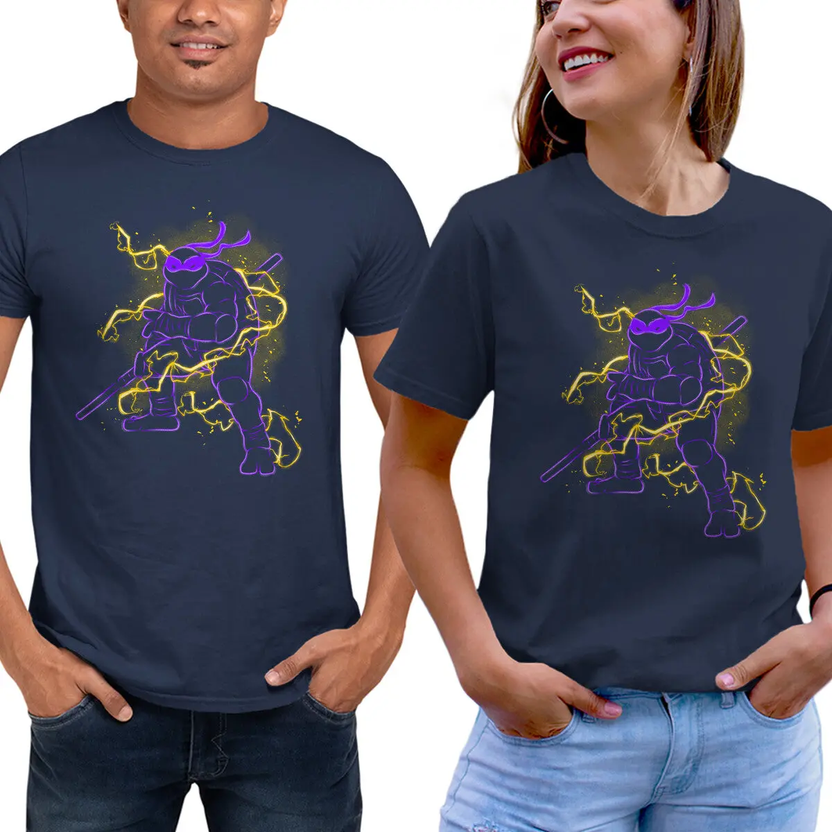Donnie Electric Neon Unisex T-Shirt - Image 5