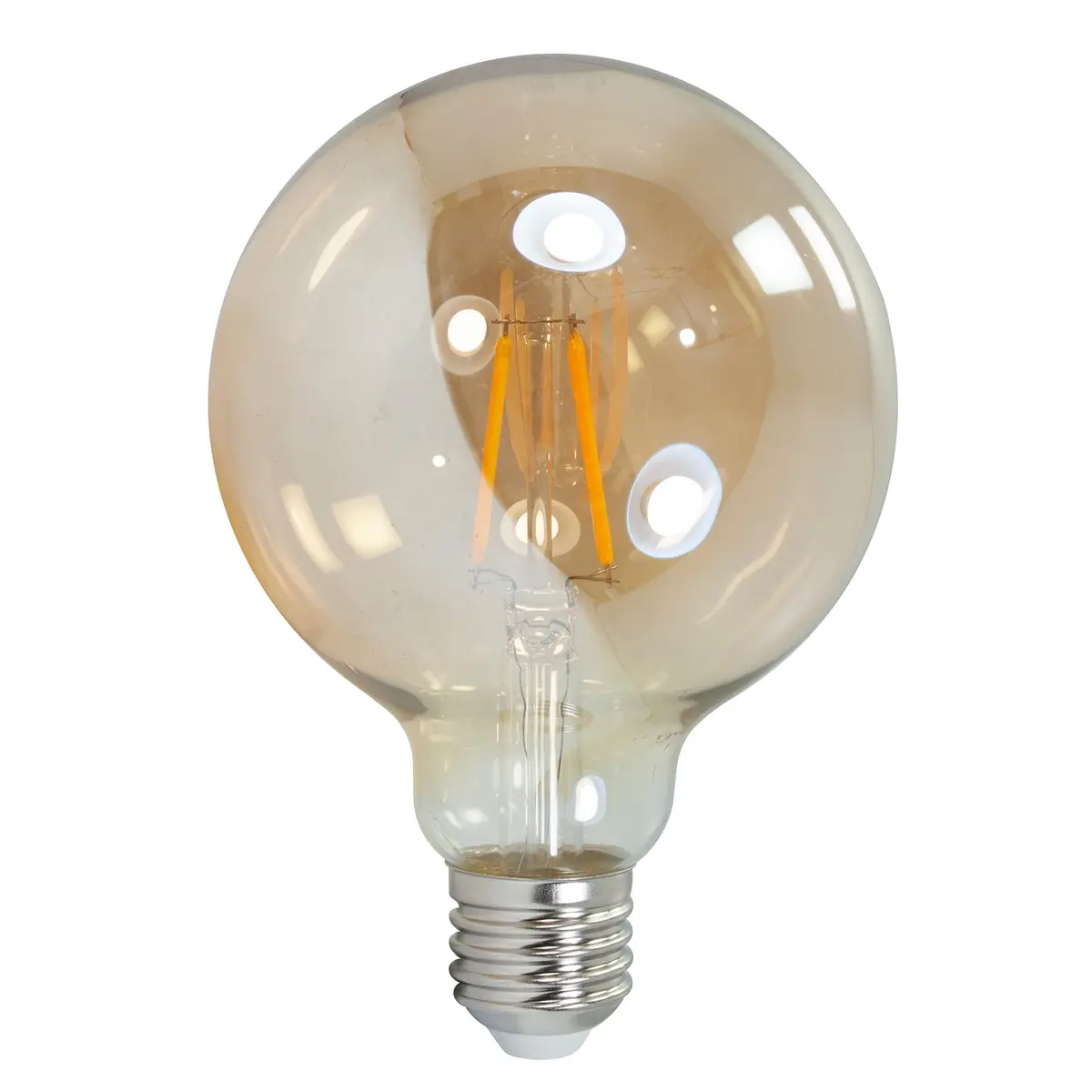 Foco Pinmarkt Led 4W Vintage G95 Globo Ámbar - La Nueva Eléctrica 1