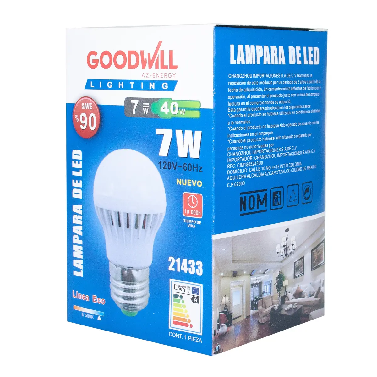 Foco Good Will Tipo Bulbo 7W Frío 21433 - La Nueva Eléctrica 2