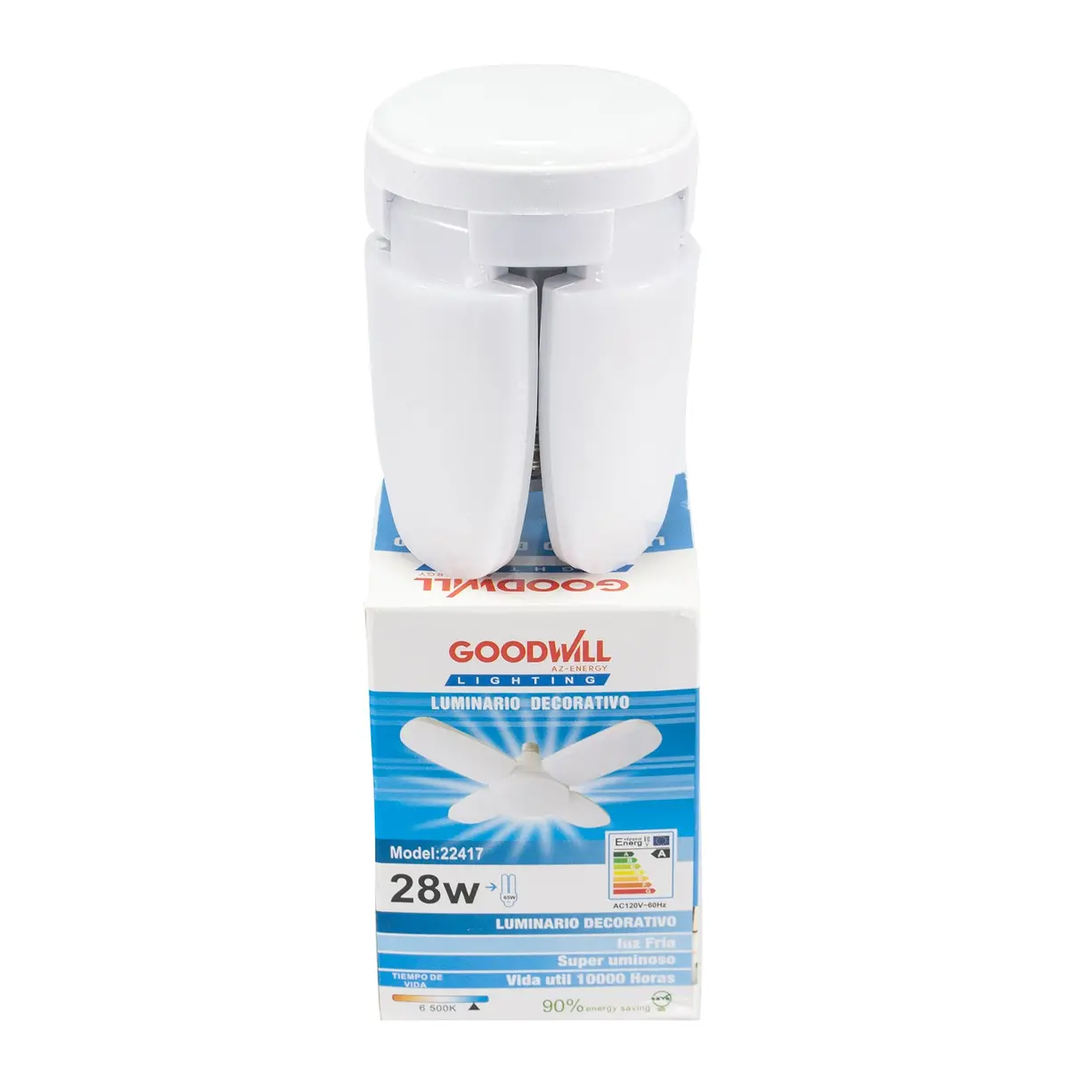 Foco Good Will Led 28W Tipo Ventilador 4 Aspas Mini - La Nueva Eléctrica 2