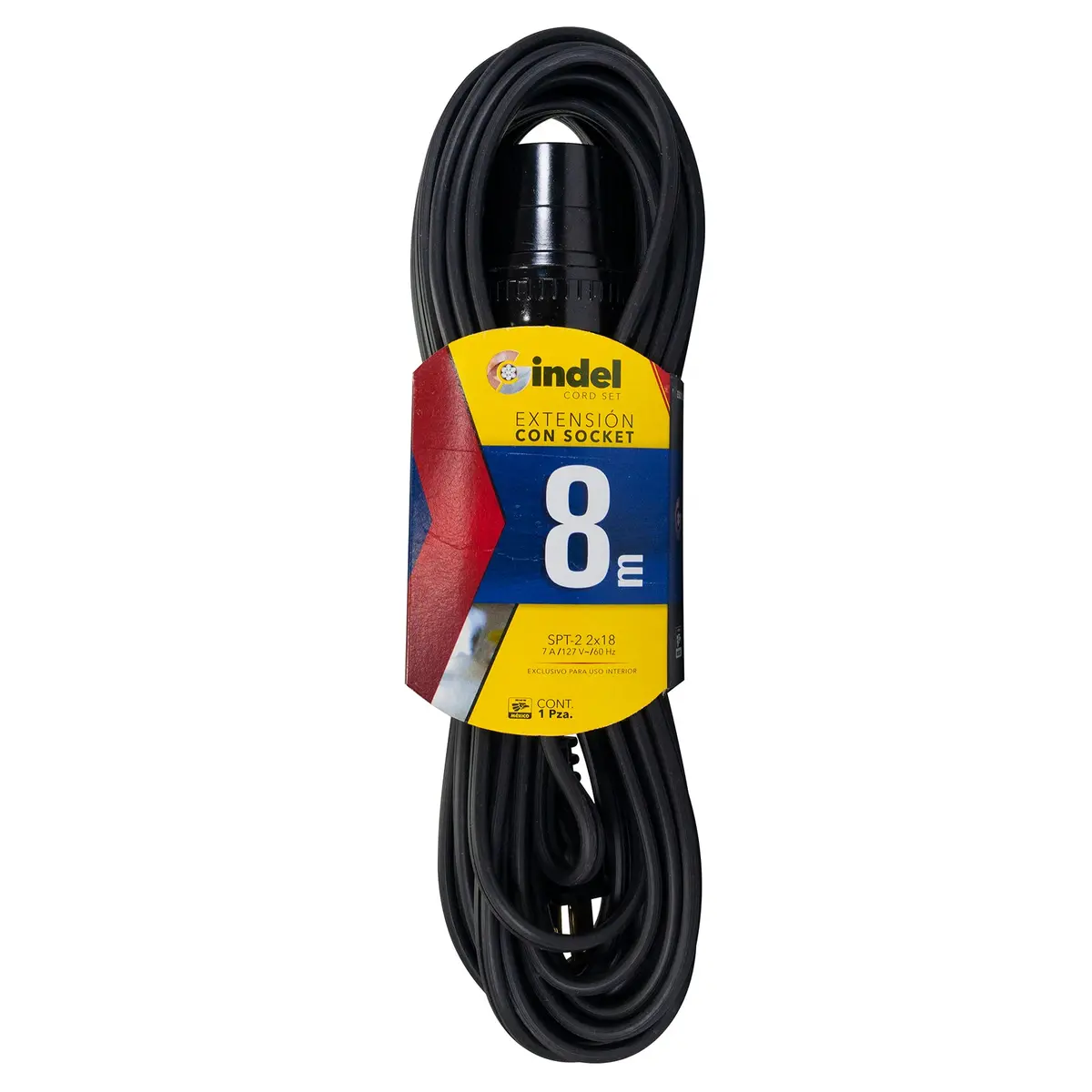 Extensión Gindel Con Soquet 8 Mts. - La Nueva Eléctrica 1