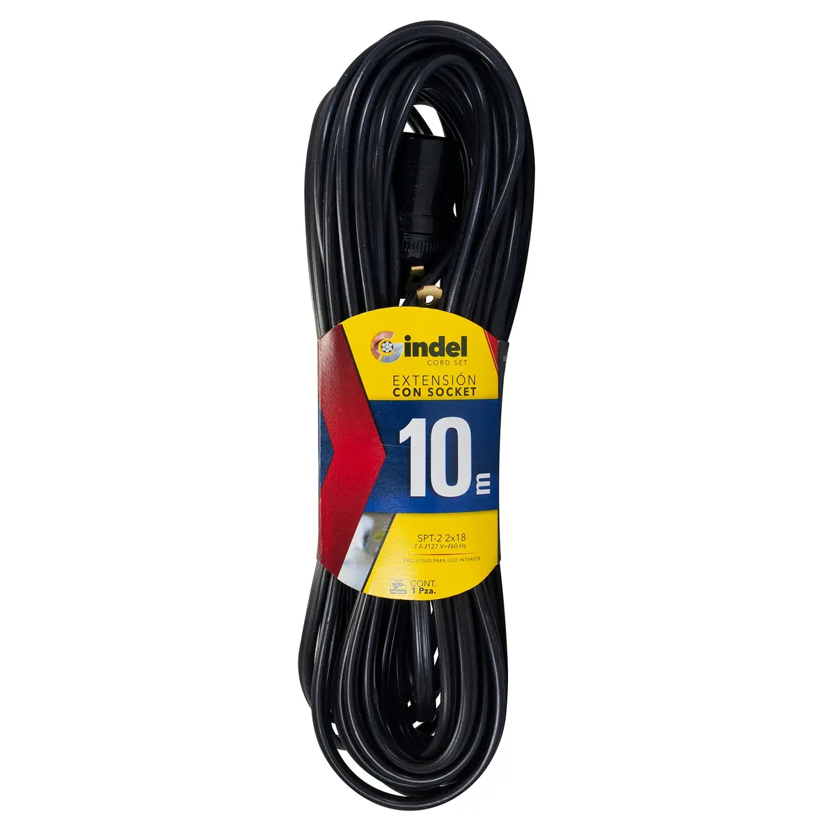 Extensión Gindel Con Soquet 10 Mts. - La Nueva Eléctrica 1