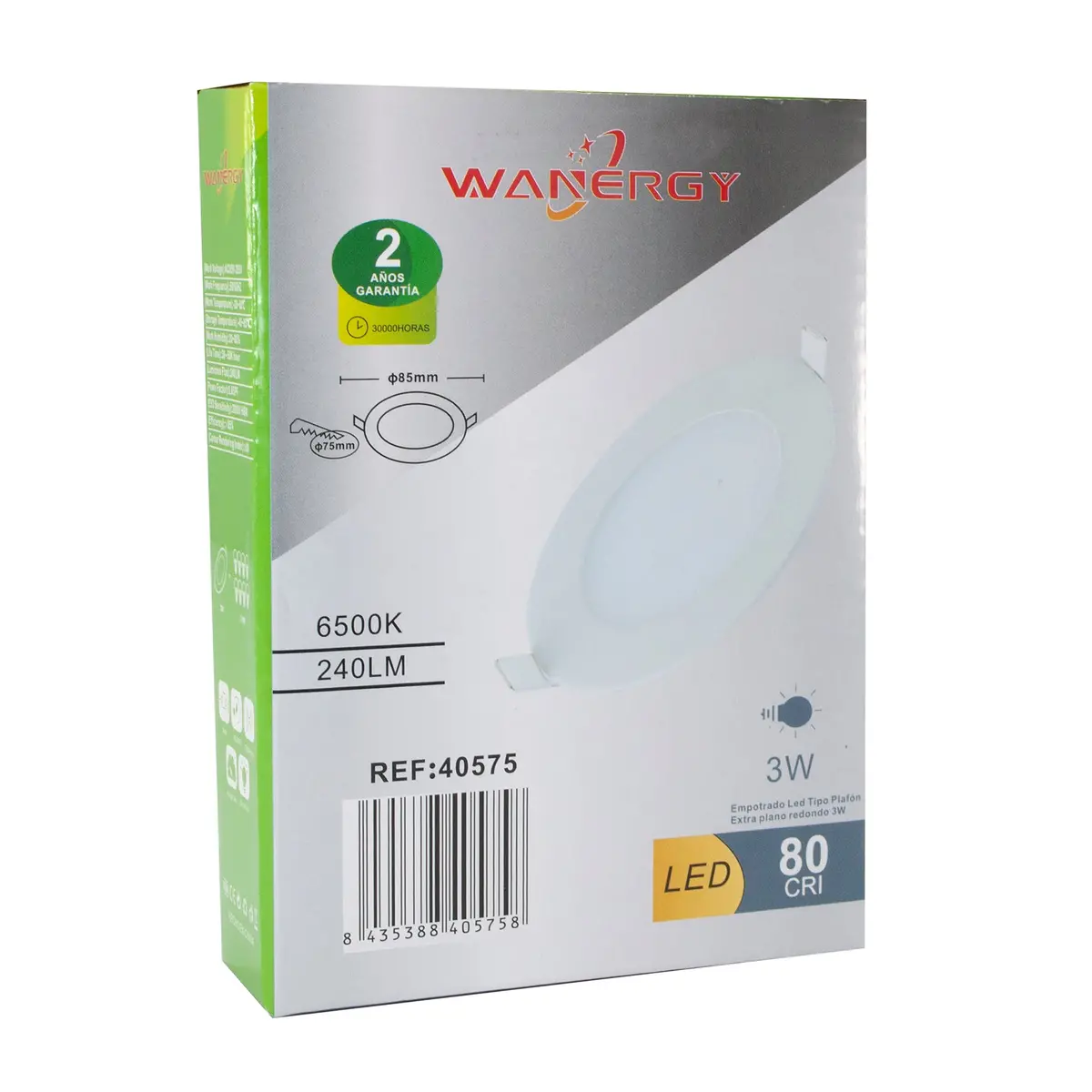 Empotrado Wanergy Led 3W Redondo 40575 - La Nueva Eléctrica 1
