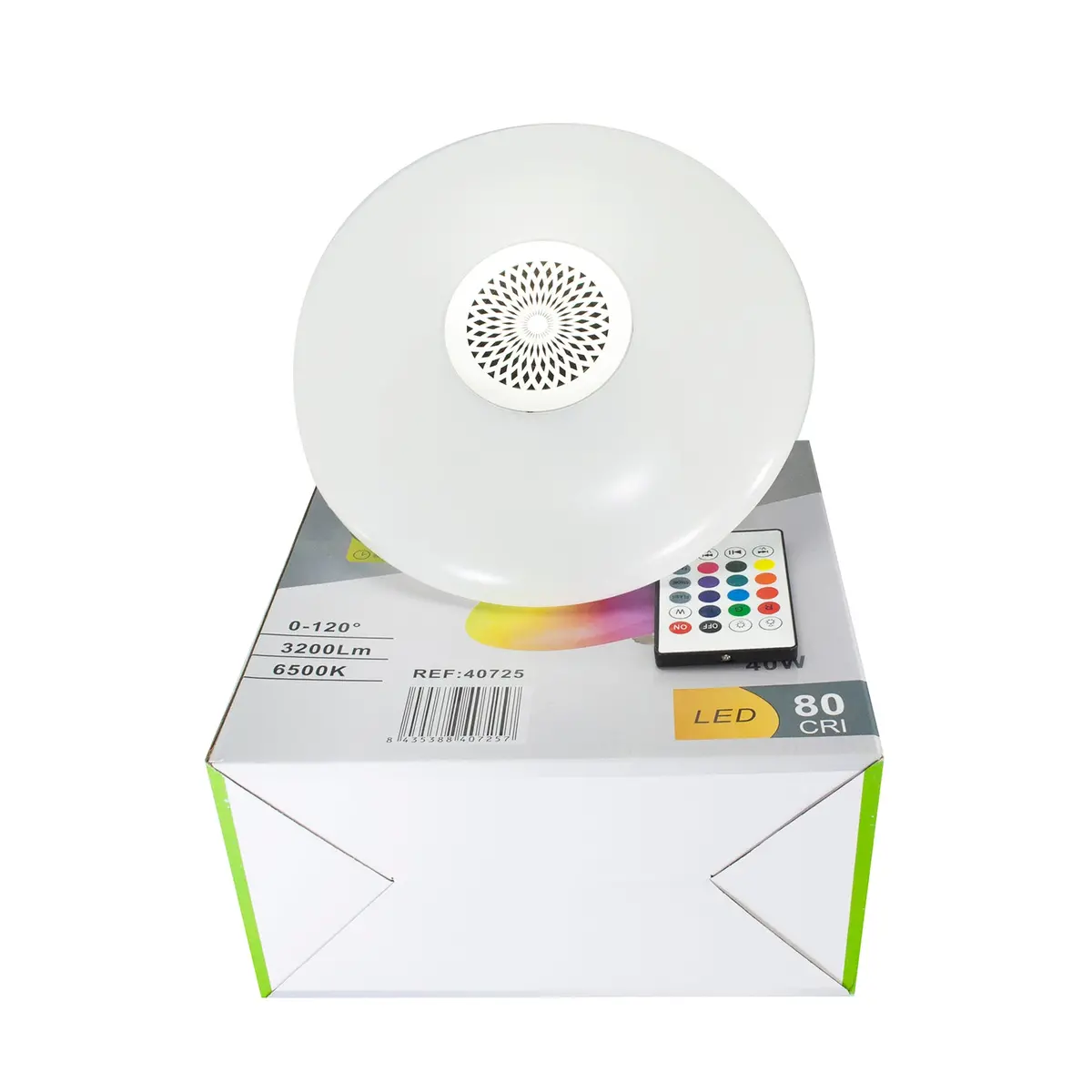 Foco Wanergy Rgb Con Bocina 40W Bluetooth - La Nueva Eléctrica 2