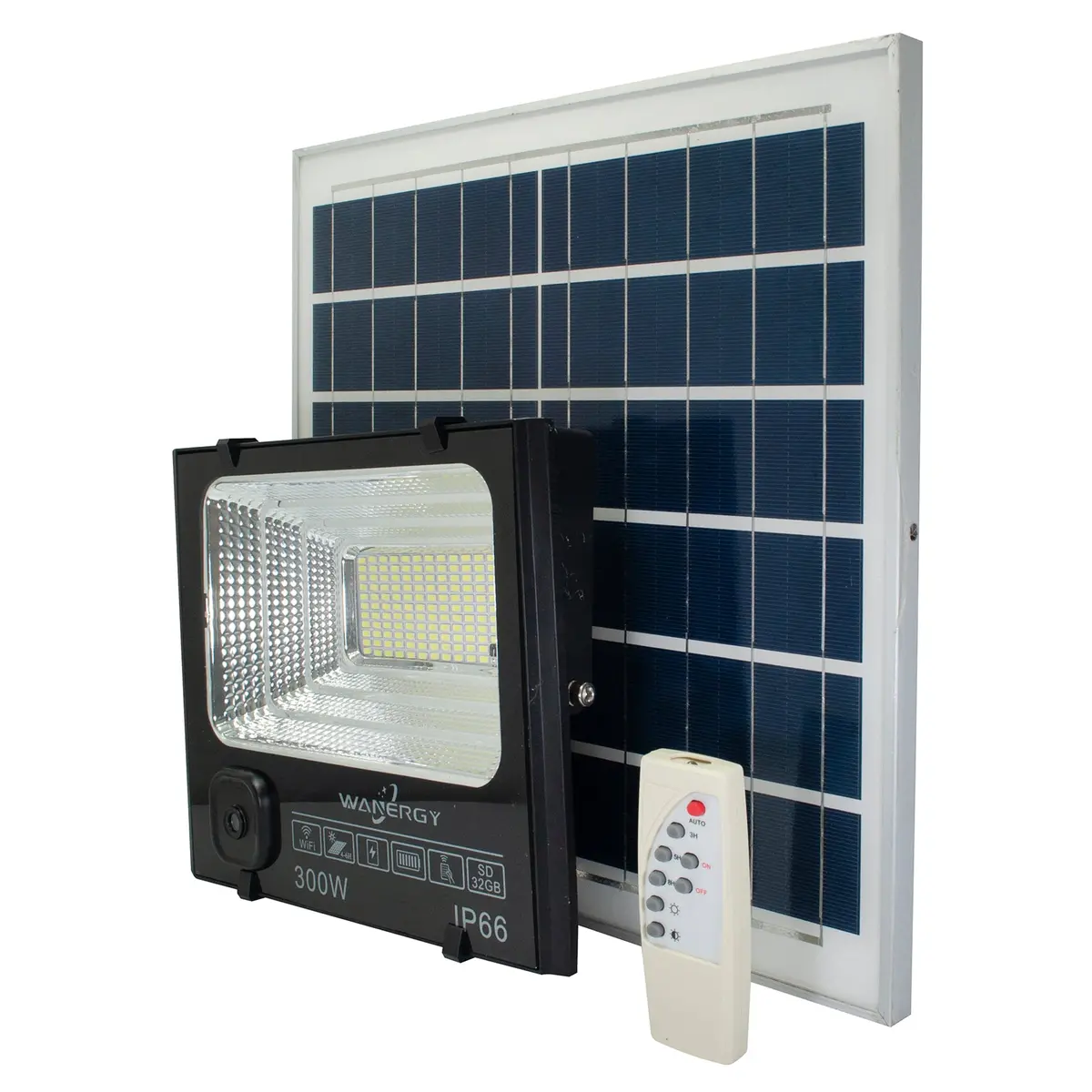Reflector Wanergy Led 100W Solar Y Cámara Wifi - La Nueva Eléctrica 1