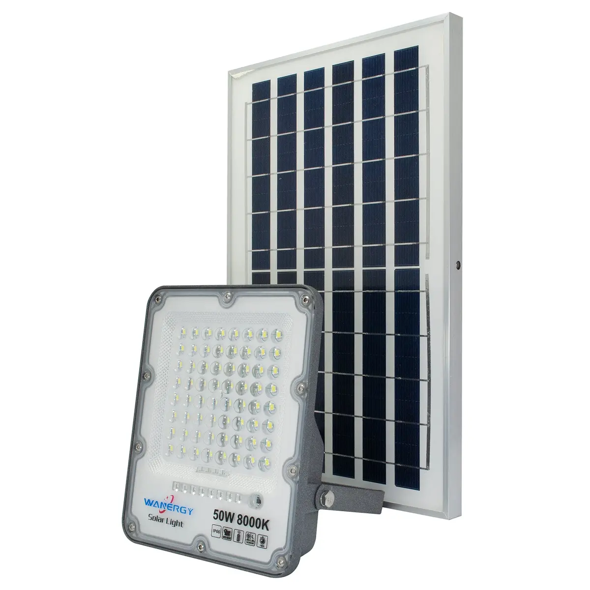 Reflector Wanergy Led 50+15W Solar - La Nueva Eléctrica 1