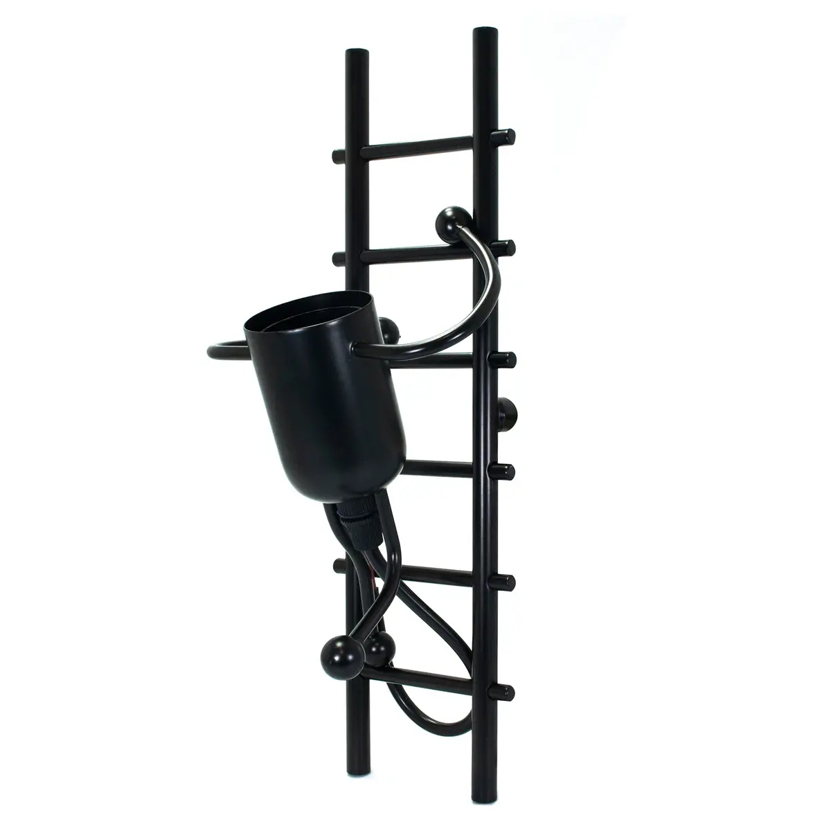 Arbotante Wanergy Escalera Negro Mate - La Nueva Eléctrica 1