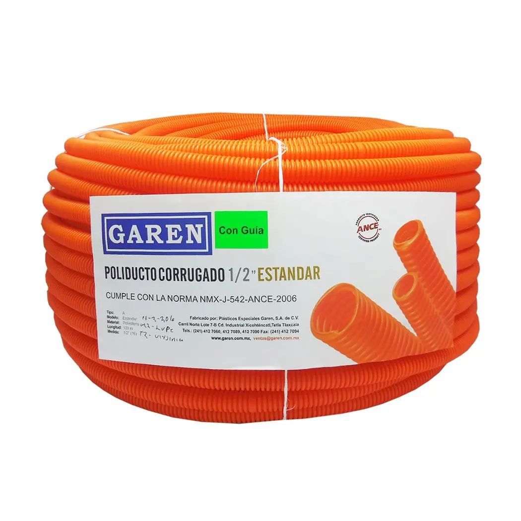 Poliflex Garen 1/2 100 Mts Con Guía Reforzado - La Nueva Eléctrica 1