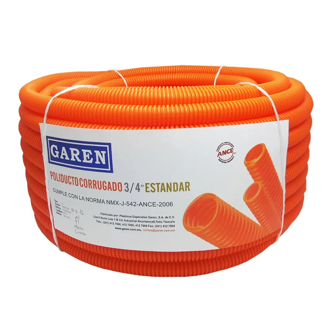 Poliflex Garen 3/4 50 Mts Sin Guía Reforzado - La Nueva Eléctrica 1