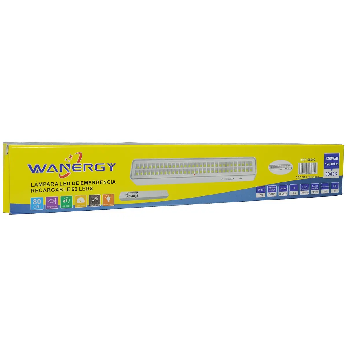 Lámpara Wanergy Led De Emergencia 60 Led 120W - La Nueva Eléctrica 2