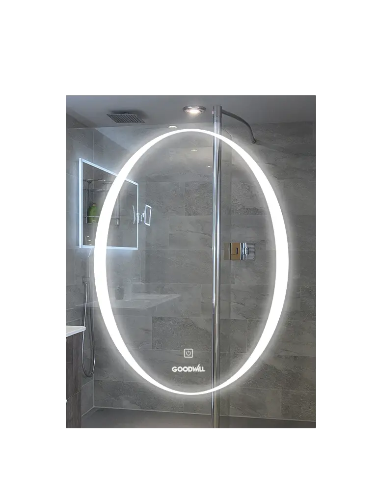Espejo De Baño Con Luz Led Cuadrado 50X70 Cm - La Nueva Eléctrica 1