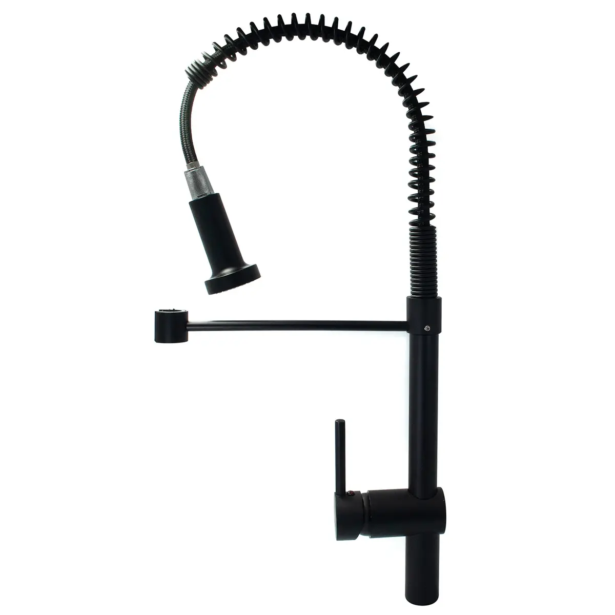 Mezcladora Gw Monomando Negro Matte Flexible - La Nueva Eléctrica 1