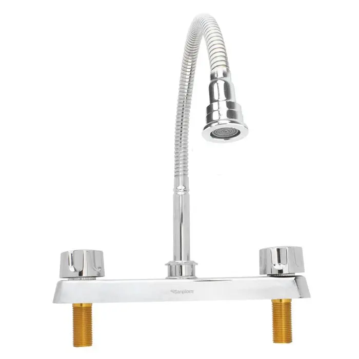 Llave Sanelec Mezcladora Manguera 4 Para Lavabo - La Nueva Eléctrica 2