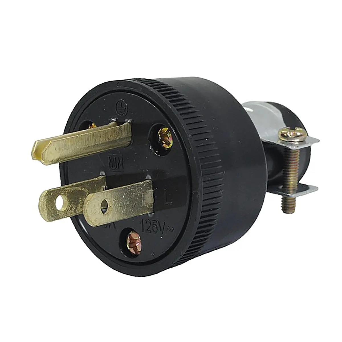 Clavija Adir Industrial Hule 15Amps - La Nueva Eléctrica 1