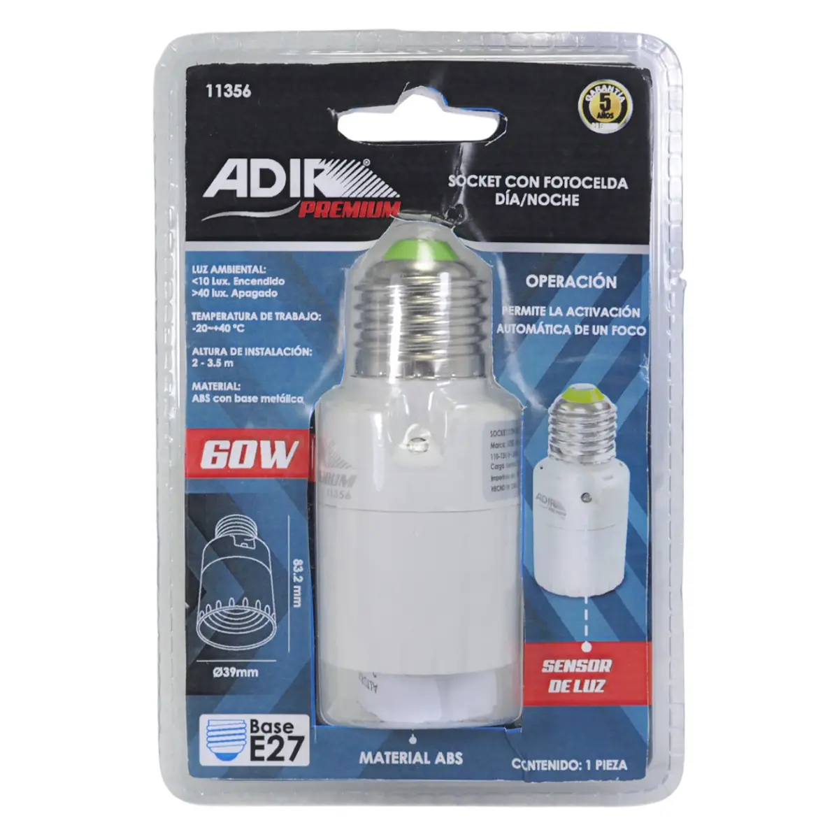Soquet Adir C/Fotocelda - La Nueva Eléctrica 1