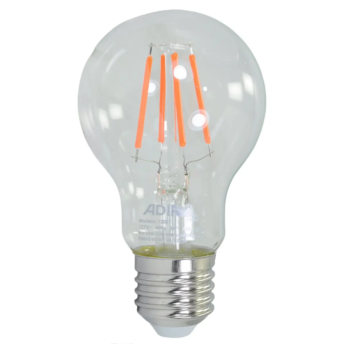 Foco Adir Led 5W A60 Rojo - La Nueva Eléctrica 1