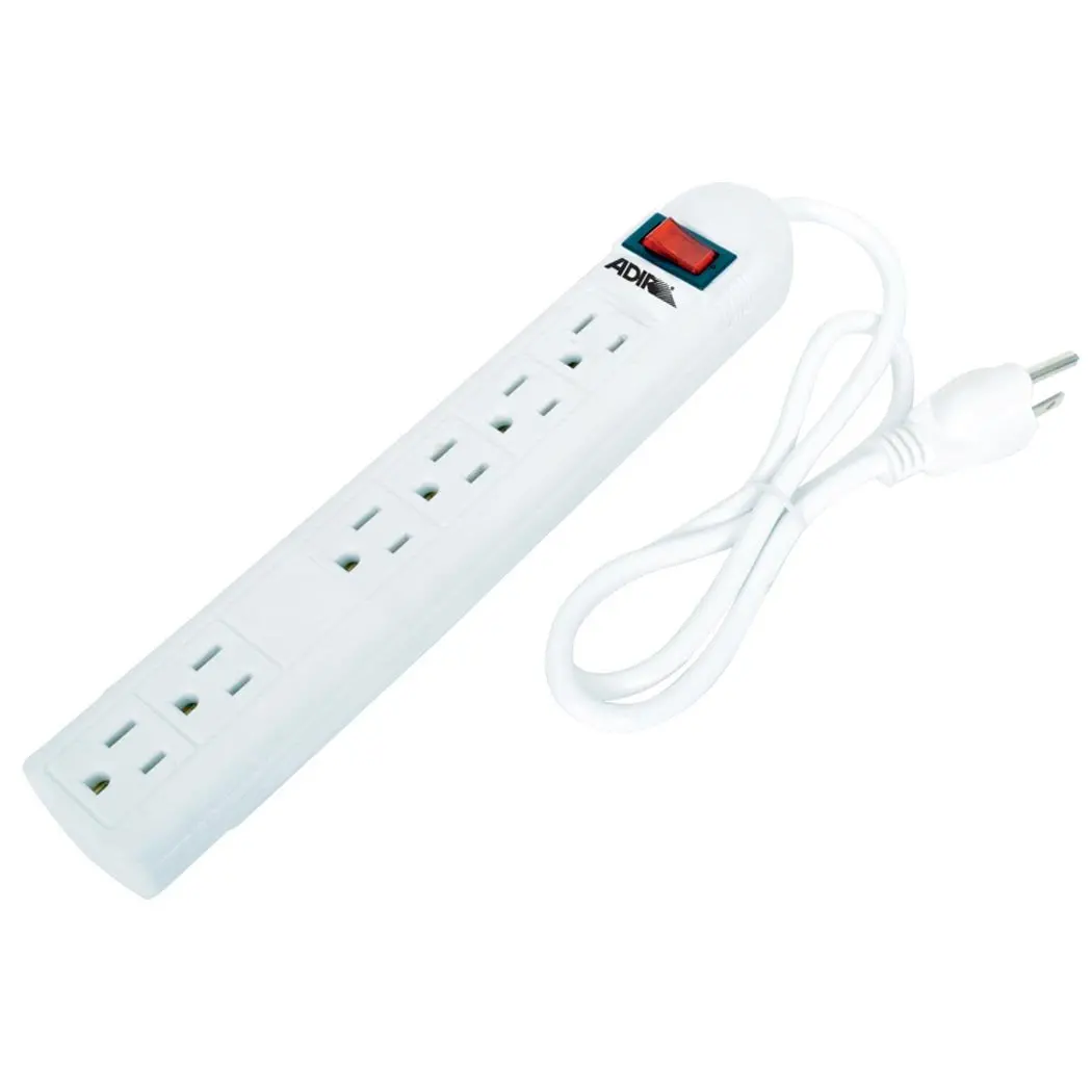 Multicontacto Adir 4 Contactos + 2 Contactos C/Supresor 110 - La Nueva Eléctrica 1