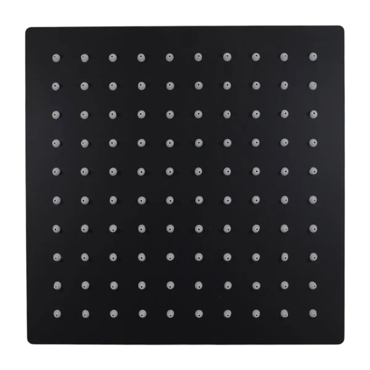 Regadera Adir Cuadrada De 8" Negro Mate - La Nueva Eléctrica 1