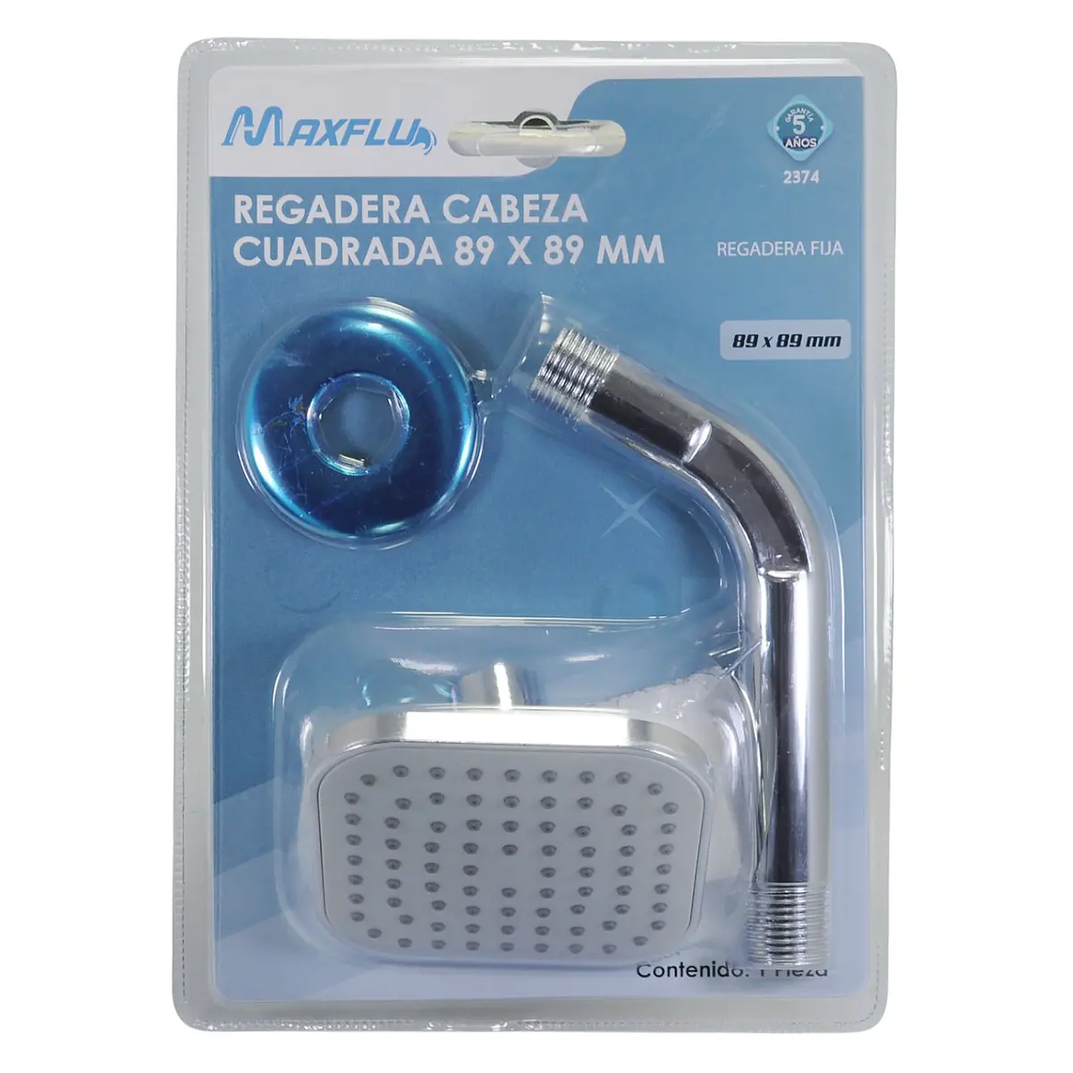 Regadera Adir Cabeza Cuadrada 89 X 89 Mm - La Nueva Eléctrica 1