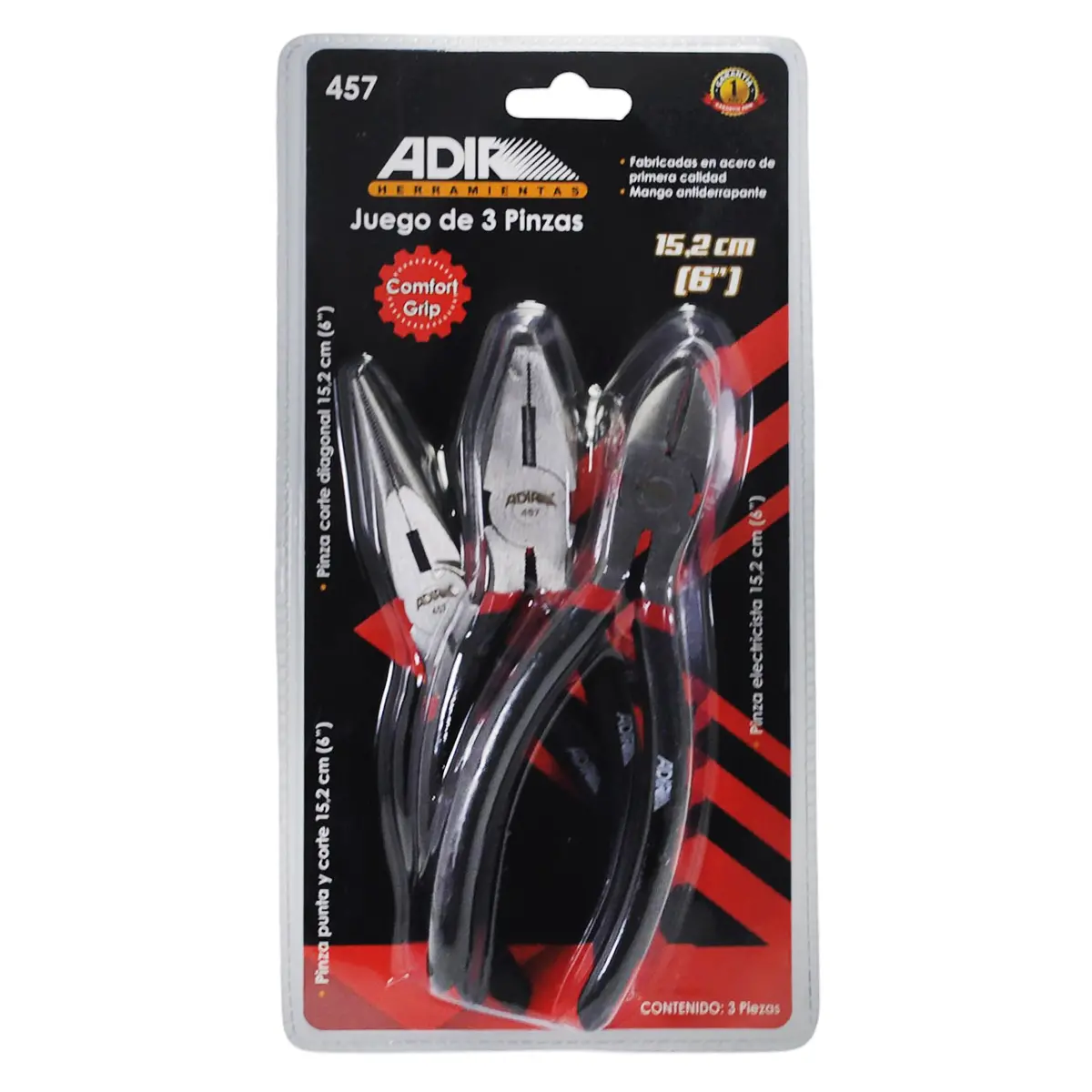 Pinzas Adir 3Pz De 6" - La Nueva Eléctrica 1