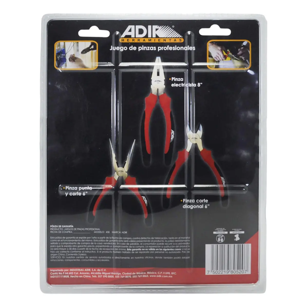 Pinzas Adir 3Pz Profesionales - La Nueva Eléctrica 2