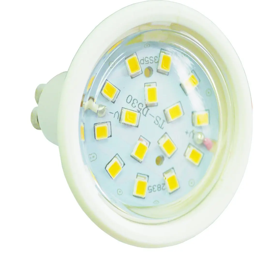 Foco Adir Gu10 Super Led 5 Watts Carcasa Blanca Frío - La Nueva Eléctrica 1