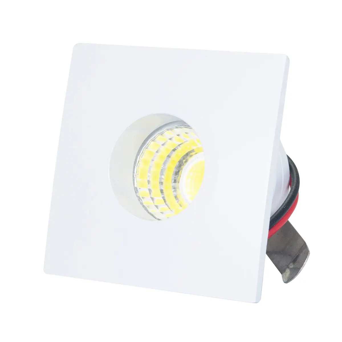 Miniempotrado Adir Led Cuadrado Blanco 3W Cálido - La Nueva Eléctrica 1