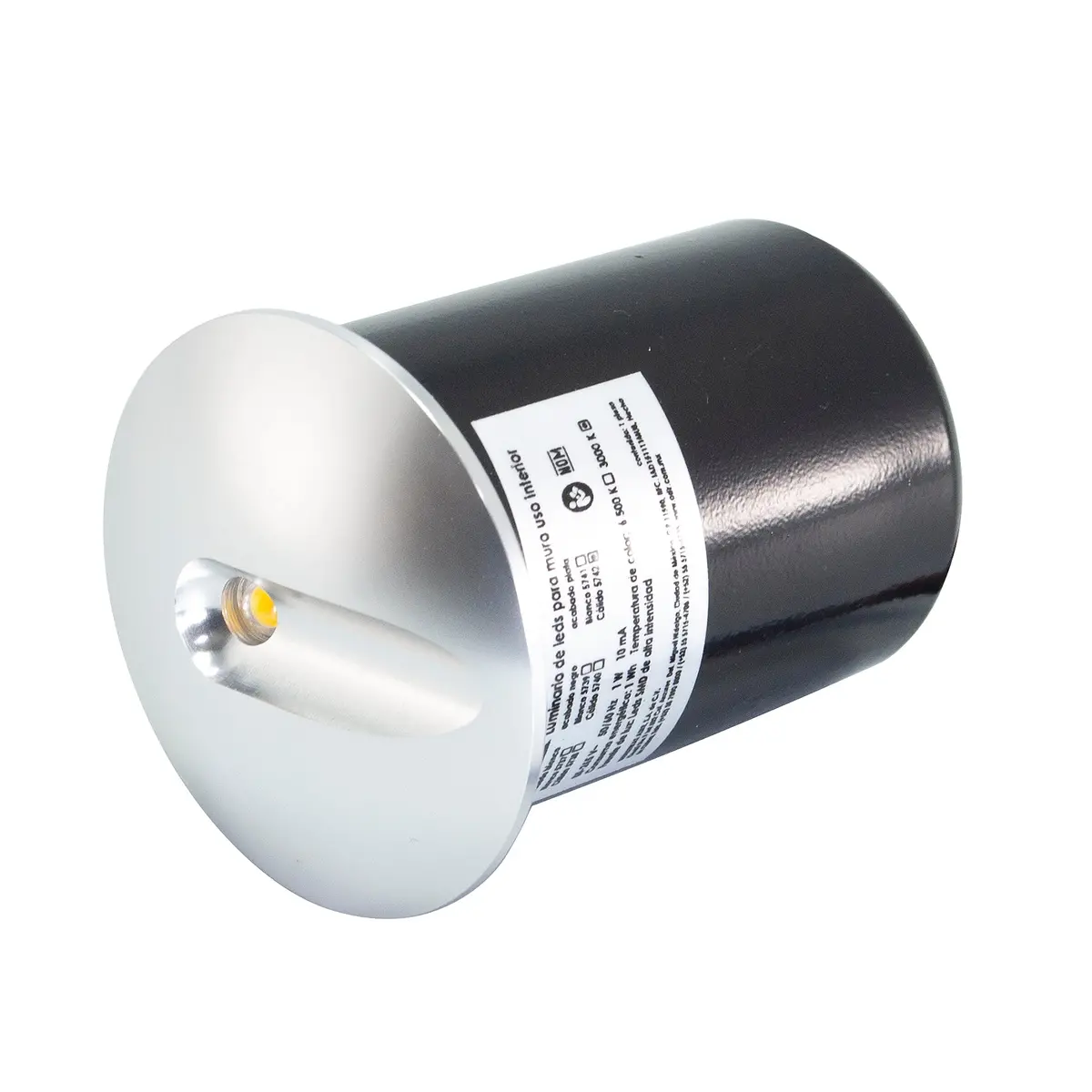 Empotrado Adir Led 1W Escalera Plata Redondo Cálido - La Nueva Eléctrica 1