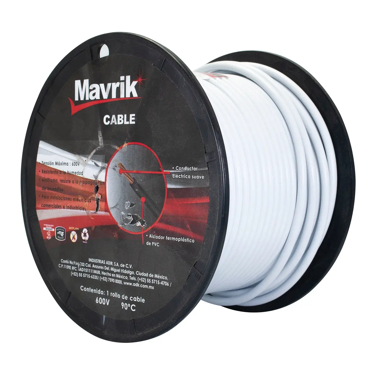 Cable Mavrik Cal.10 Blanco 50 Mts - La Nueva Eléctrica 1