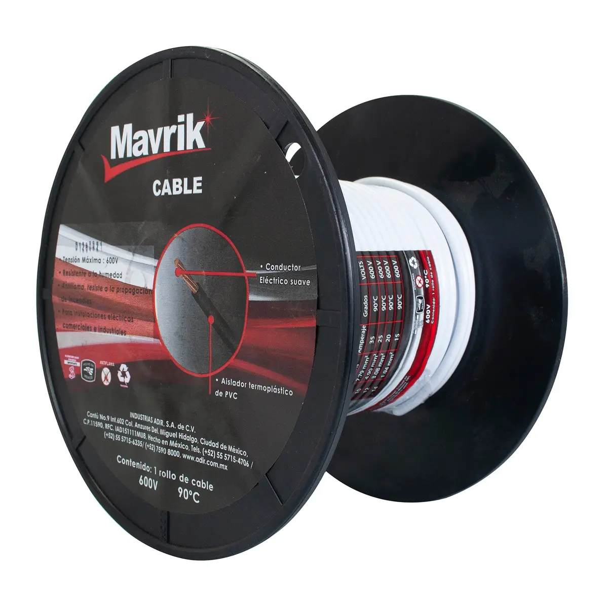 Cable Mavrik Cal.10 Blanco 25 Mts - La Nueva Eléctrica 1