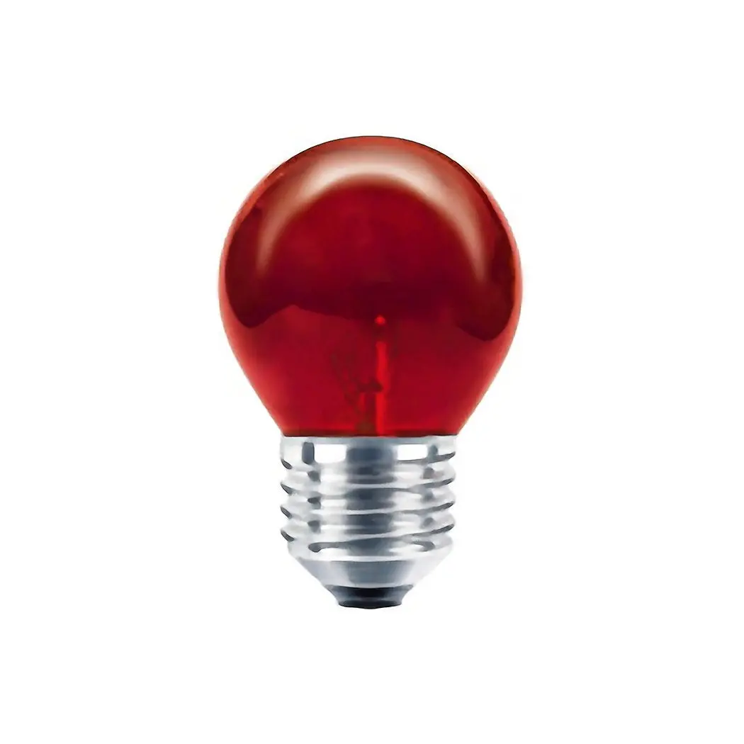 Foco Adir Bola 7 Watts Rojo Incandescente - La Nueva Eléctrica 1