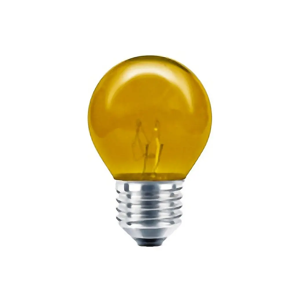 Foco Adir Bola 7 Watts Amarillo Incandescente - La Nueva Eléctrica 1