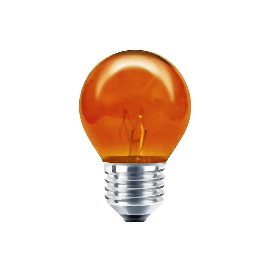 Foco Adir Bola 7 Watts Ámbar Incandescente - La Nueva Eléctrica 1