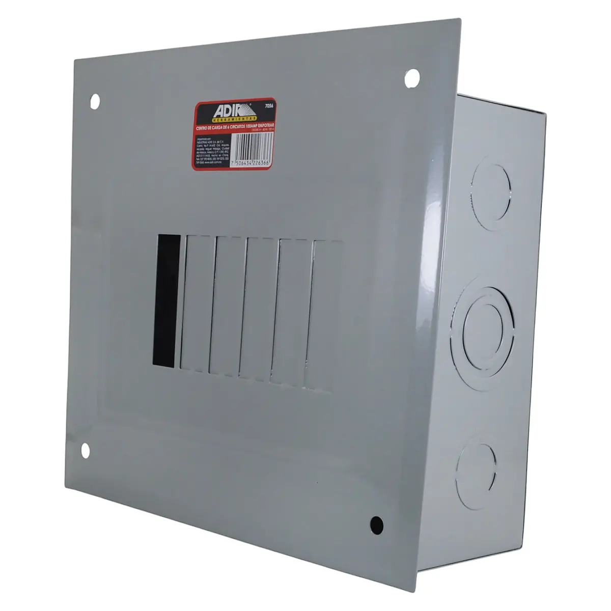 Centro De Carga Adir 6 Circuitos 100Amp Empotrar 1