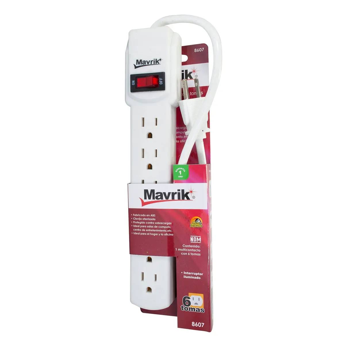 Multicontacto Mavrik 6 Tomas - La Nueva Eléctrica 1