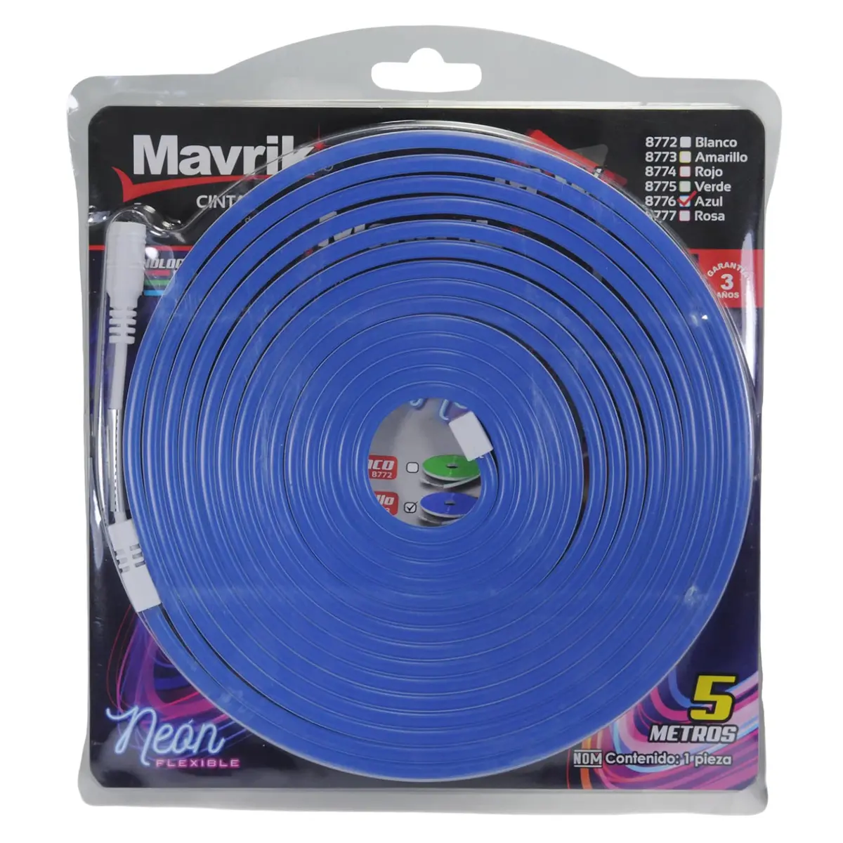 Manguera Adir Led Neon 6W 5 Mts Azul - La Nueva Eléctrica 1