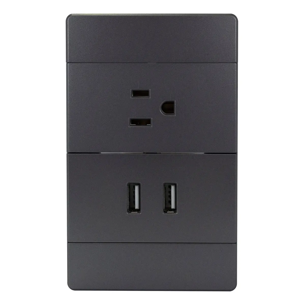 Placa Huh Oxford 1 Contacto Y 2 Usb - La Nueva Eléctrica 1